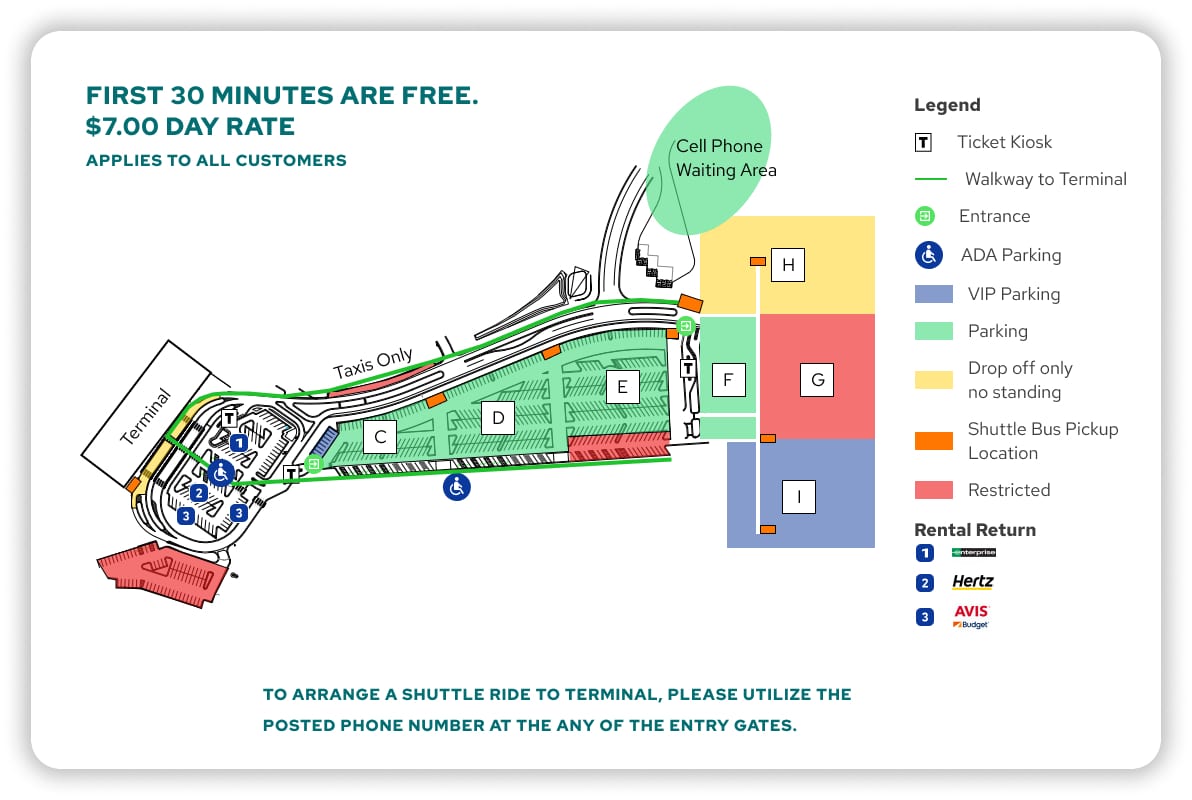 Airport Parking Map